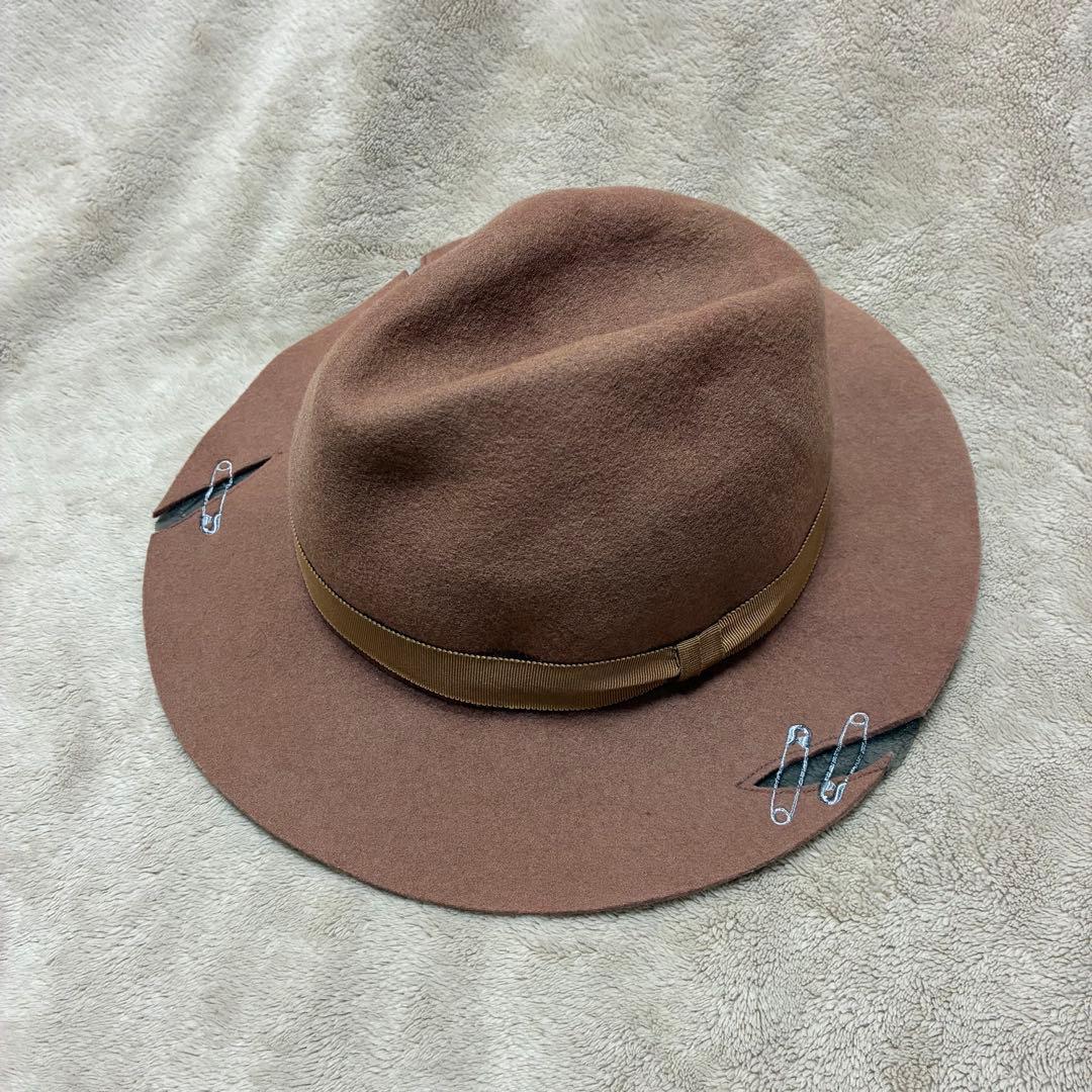 NAKID by G.V.G.V.ウールハット 安全ピンデザイン 2点セット