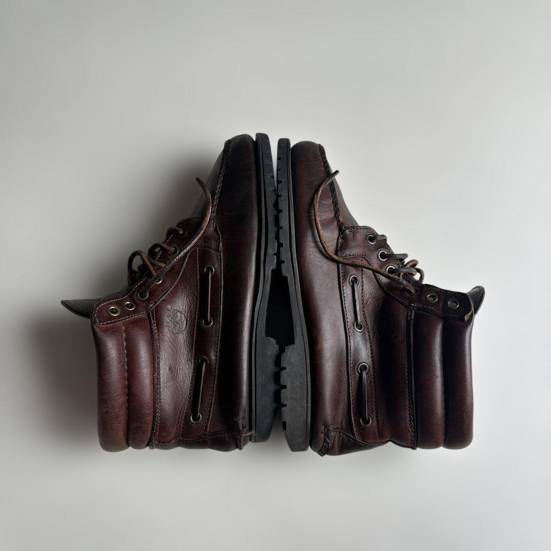 (古着)90s timberland 7eye デッキシューズ 革靴 ブーツ