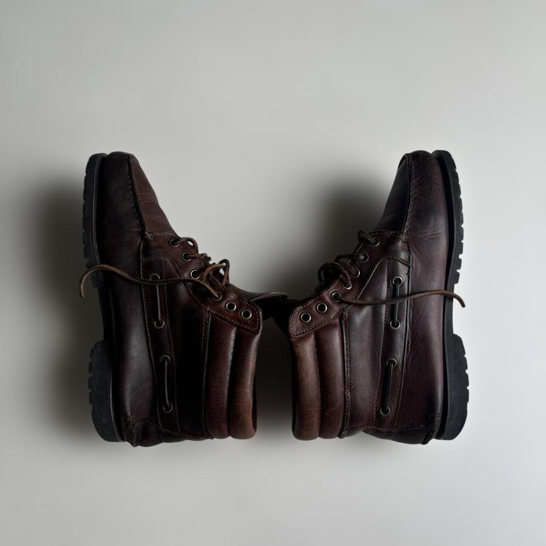(古着)90s timberland 7eye デッキシューズ 革靴 ブーツ