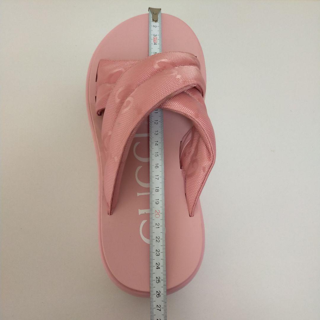 グッチGUCCIウイメンズGGプラットフォームスライドサンダル