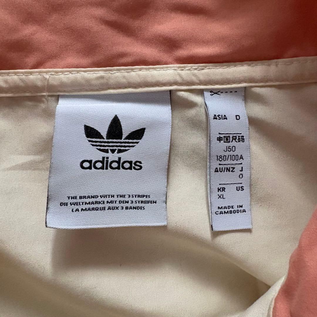 adidas アディダス アノラック ハーフジップ ジャケット 刺繍 XL