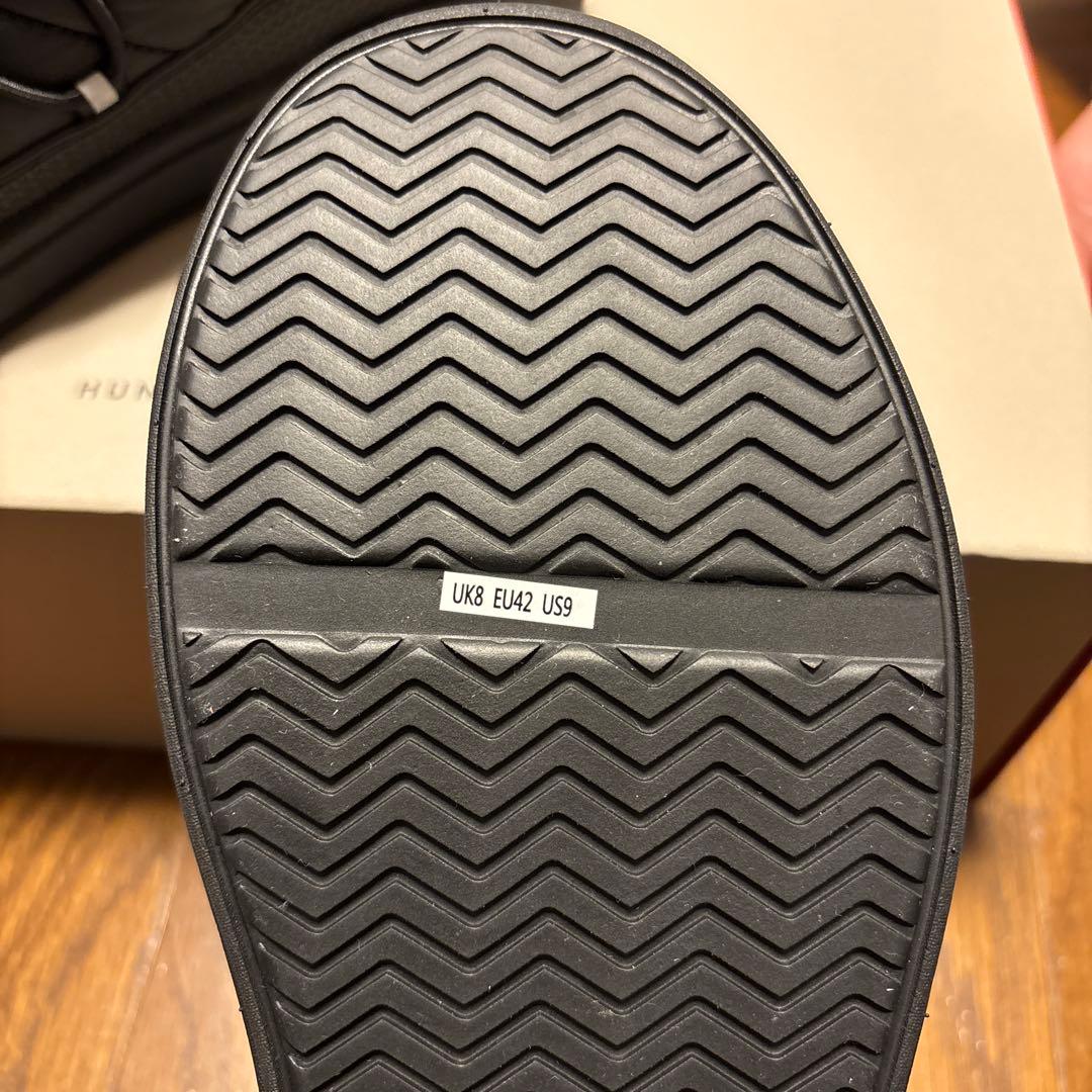 HUNTERブーツ　ニットin Out Puffer Lace up Boots