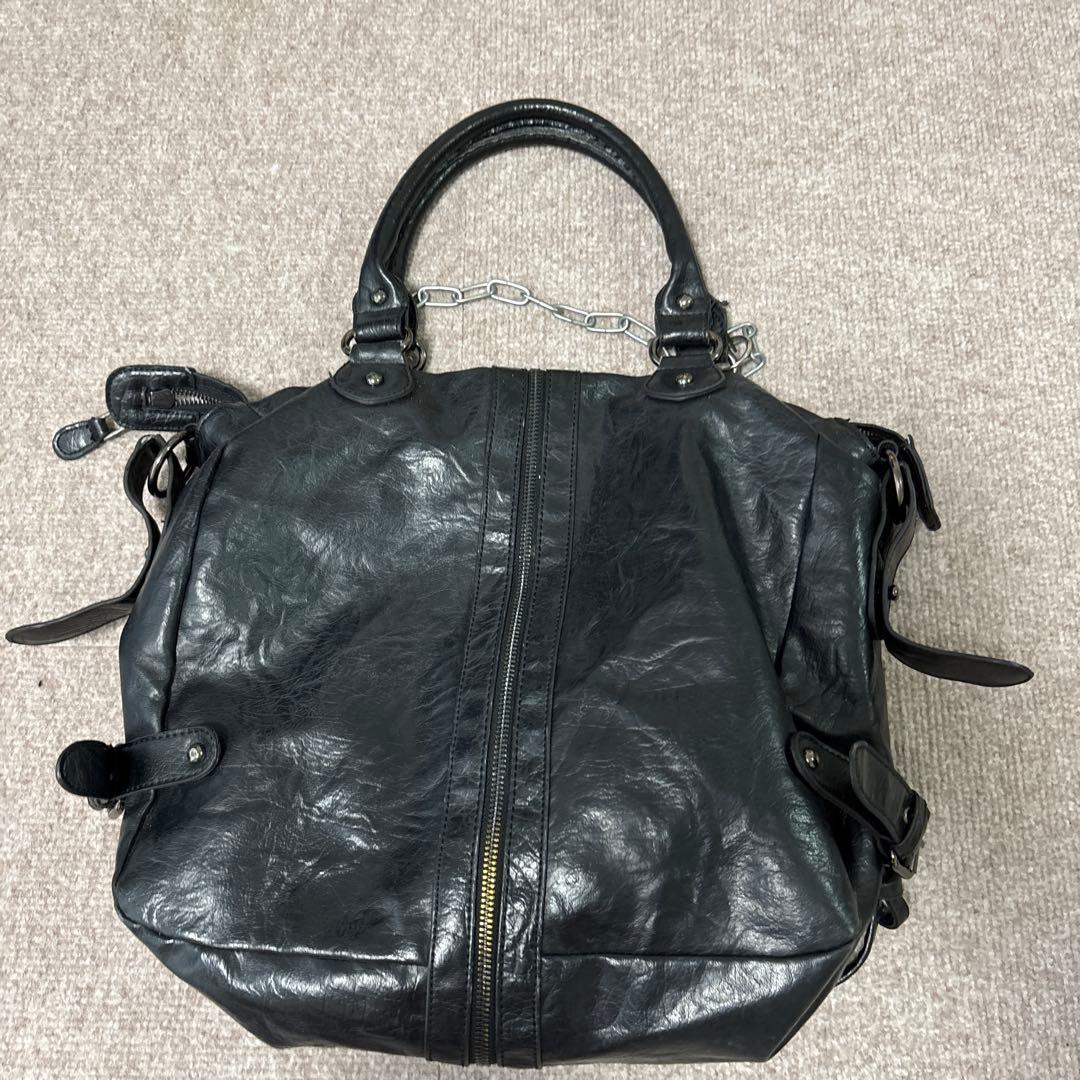 archive y2k 黒 本革 バック