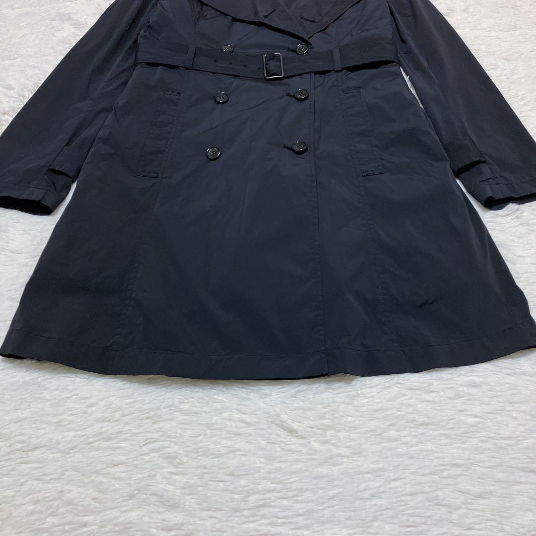 【美品】セオリーリュクス ライナー付 トレンチコート 黒 サイズ40/M