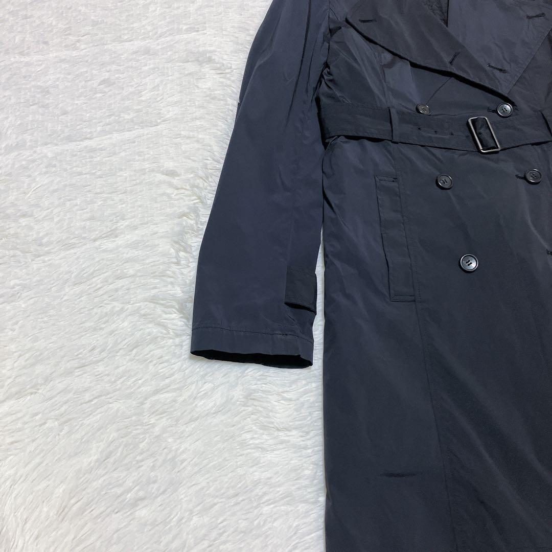 【美品】セオリーリュクス ライナー付 トレンチコート 黒 サイズ40/M