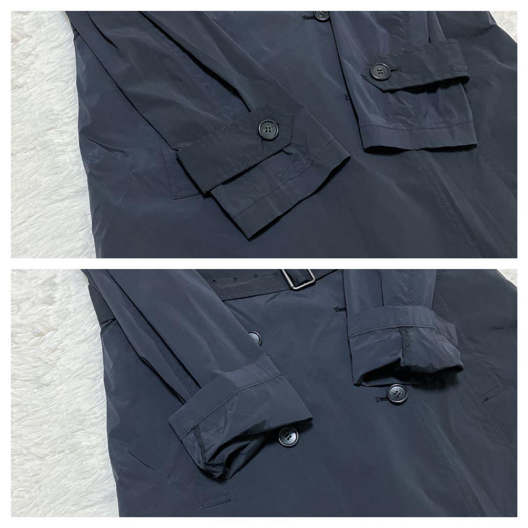 【美品】セオリーリュクス ライナー付 トレンチコート 黒 サイズ40/M