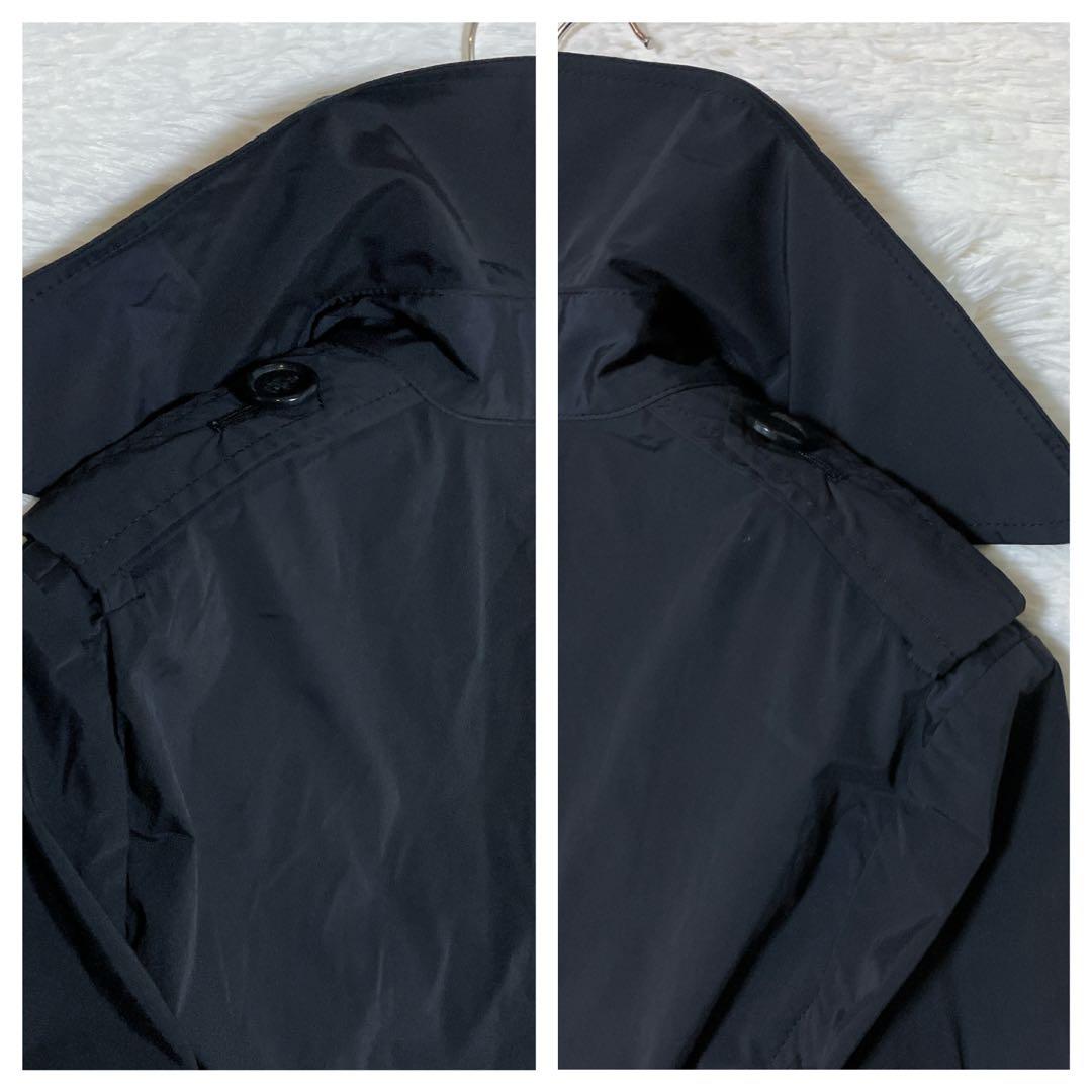 【美品】セオリーリュクス ライナー付 トレンチコート 黒 サイズ40/M
