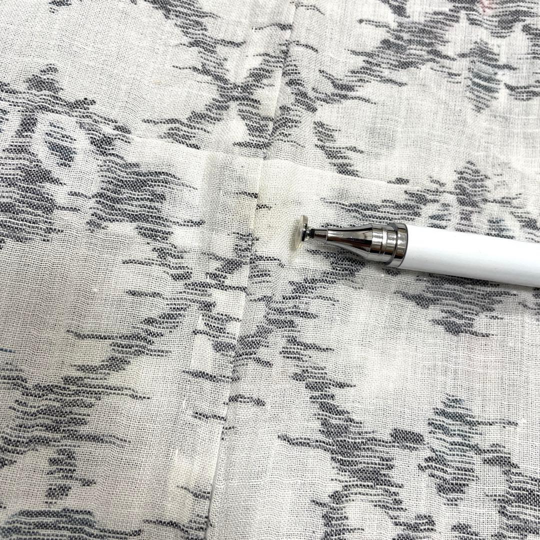 小千谷ちぢみ　着物　白　三越扱い