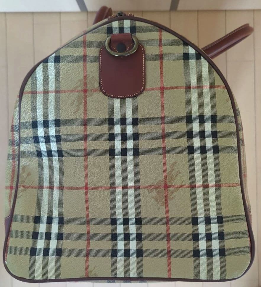 BURBERRY ノバチェック 横幅55cm大容量ボストンバッグ イタリア製