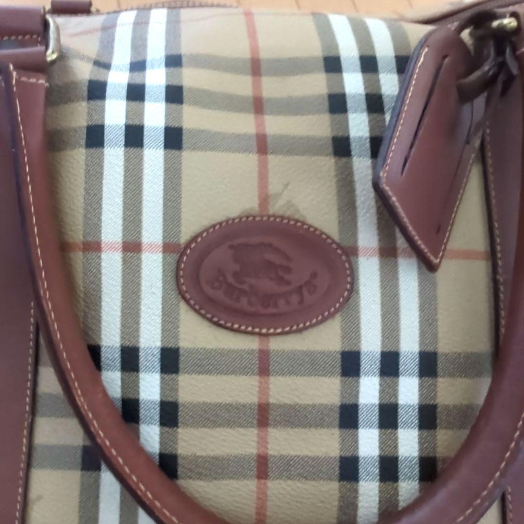 BURBERRY ノバチェック 横幅55cm大容量ボストンバッグ イタリア製