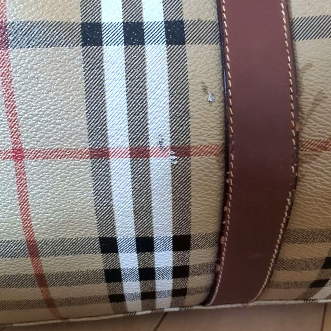 BURBERRY ノバチェック 横幅55cm大容量ボストンバッグ イタリア製
