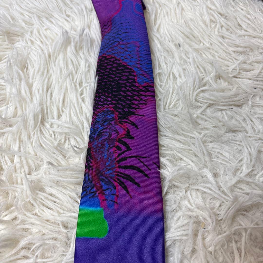 美品☆希少デザイン【ポールスミス】アニマル　ライオン　ボタニカル　ド派手ネクタイ
