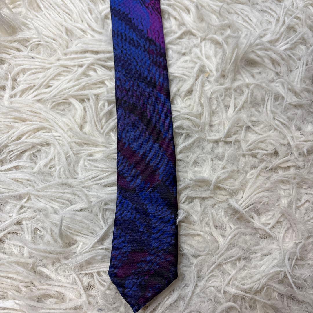 美品☆希少デザイン【ポールスミス】アニマル　ライオン　ボタニカル　ド派手ネクタイ