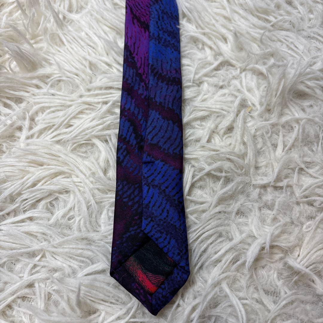 美品☆希少デザイン【ポールスミス】アニマル　ライオン　ボタニカル　ド派手ネクタイ