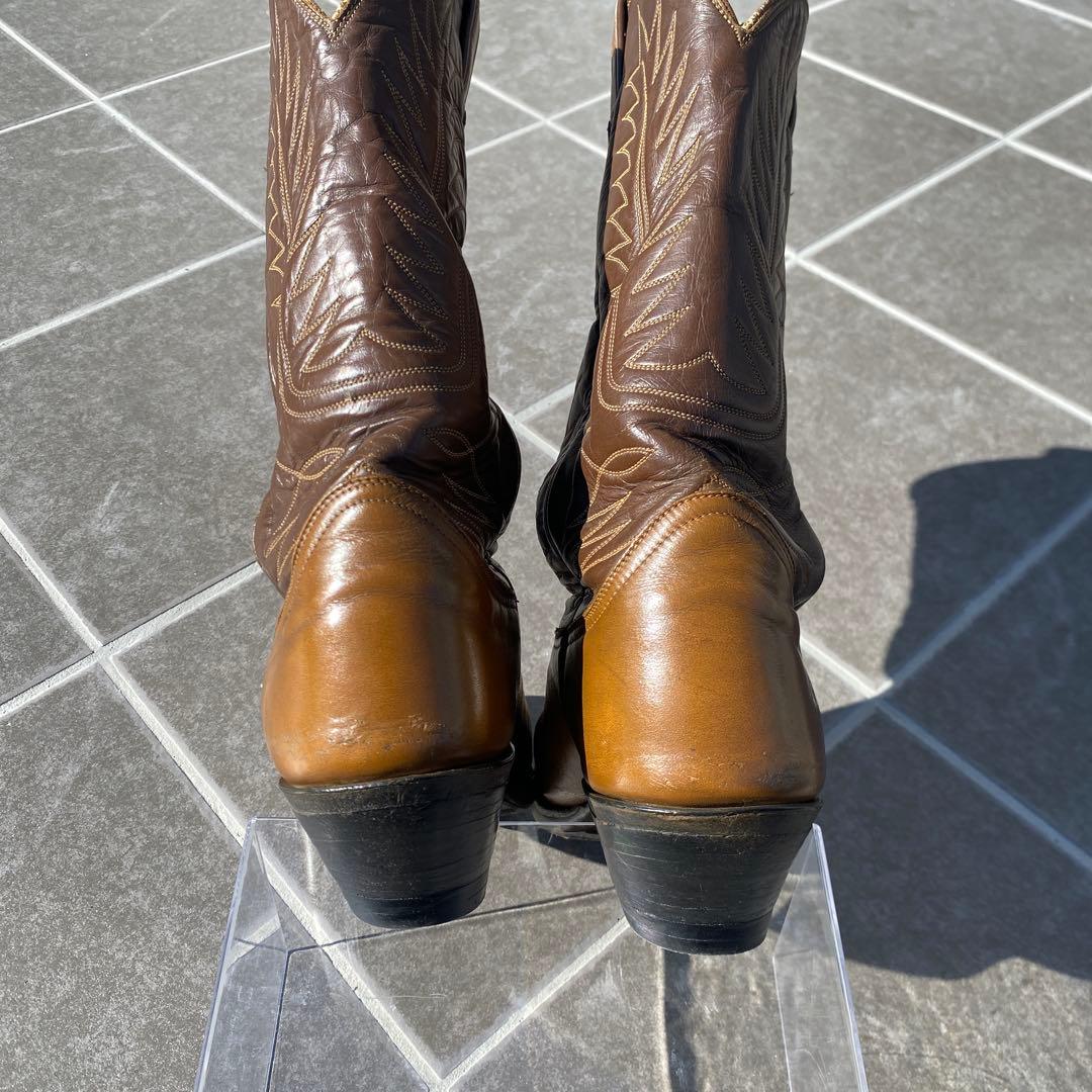 【Tony Lama】トニーラマ　ブラウン レザー ウエスタンブーツ