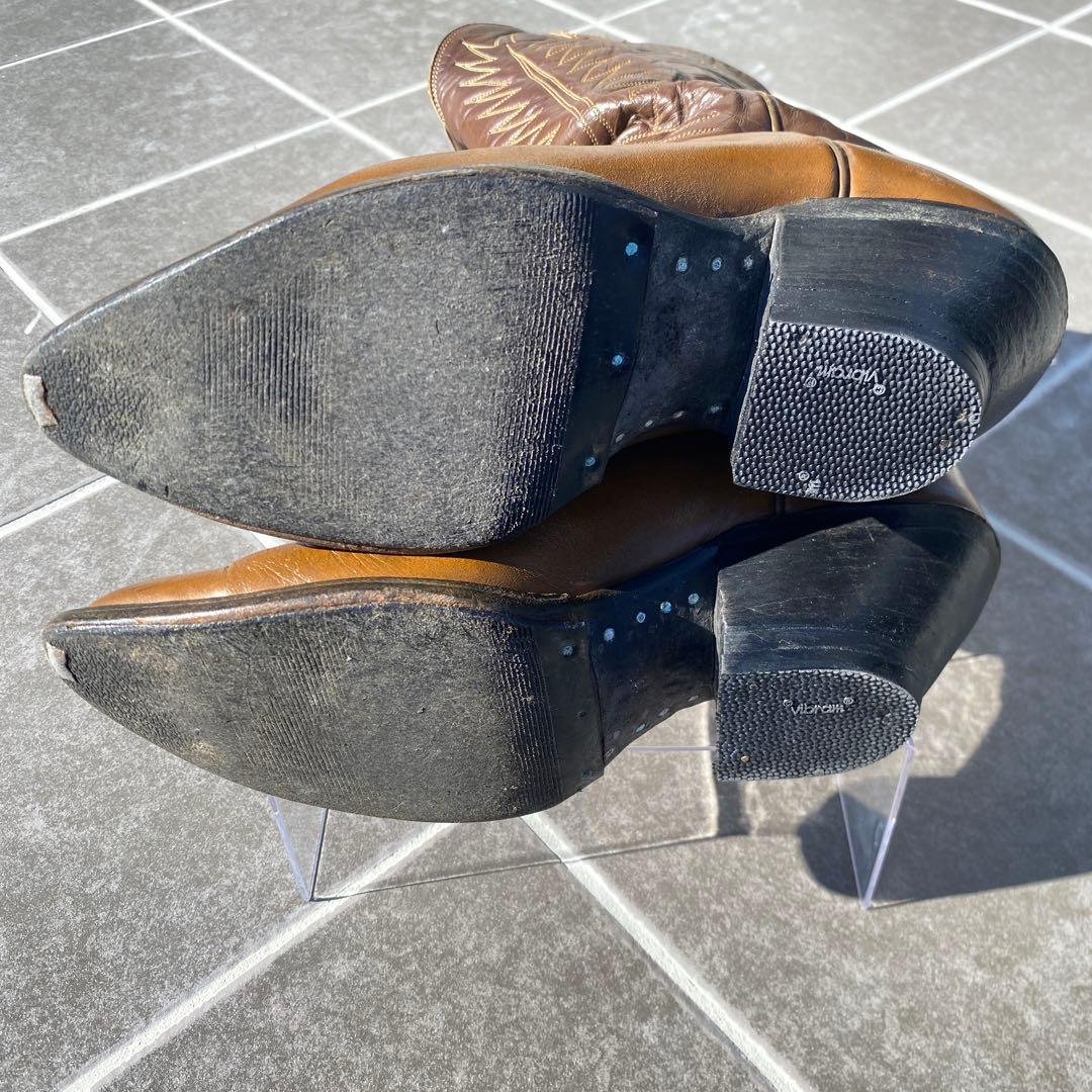 【Tony Lama】トニーラマ　ブラウン レザー ウエスタンブーツ