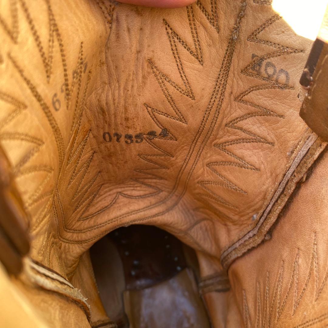 【Tony Lama】トニーラマ　ブラウン レザー ウエスタンブーツ