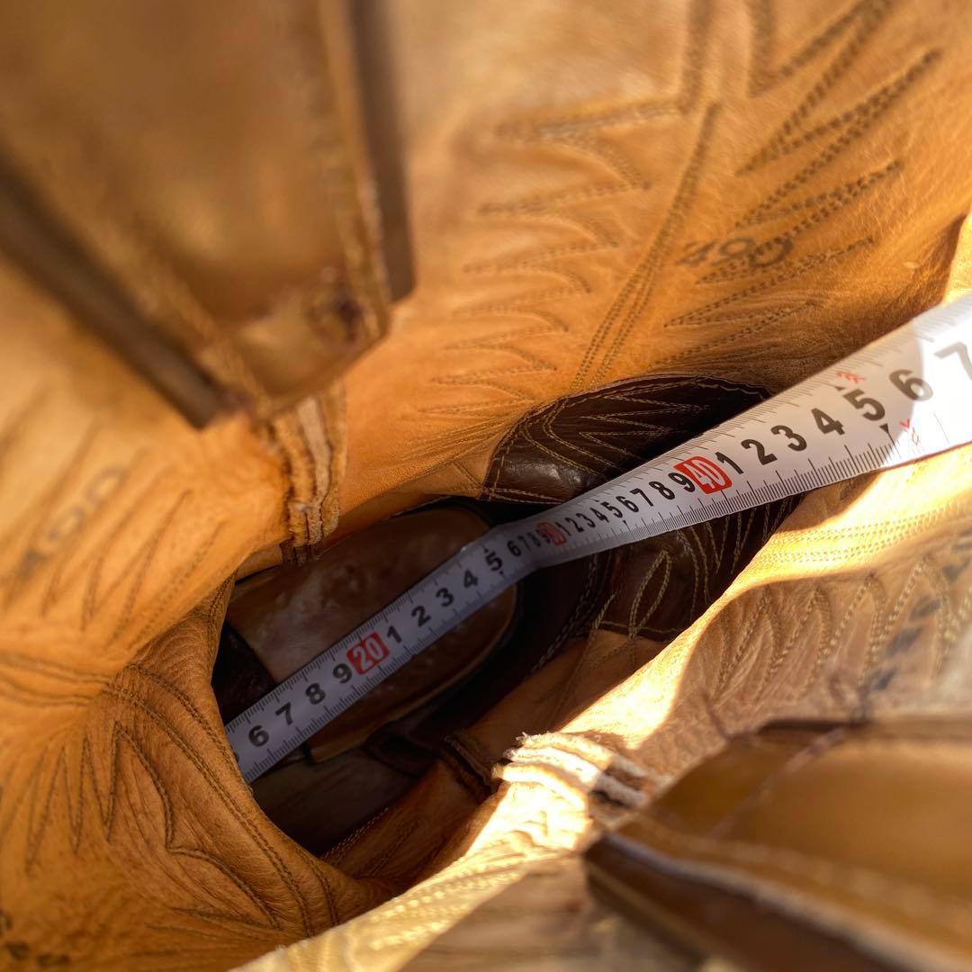 【Tony Lama】トニーラマ　ブラウン レザー ウエスタンブーツ