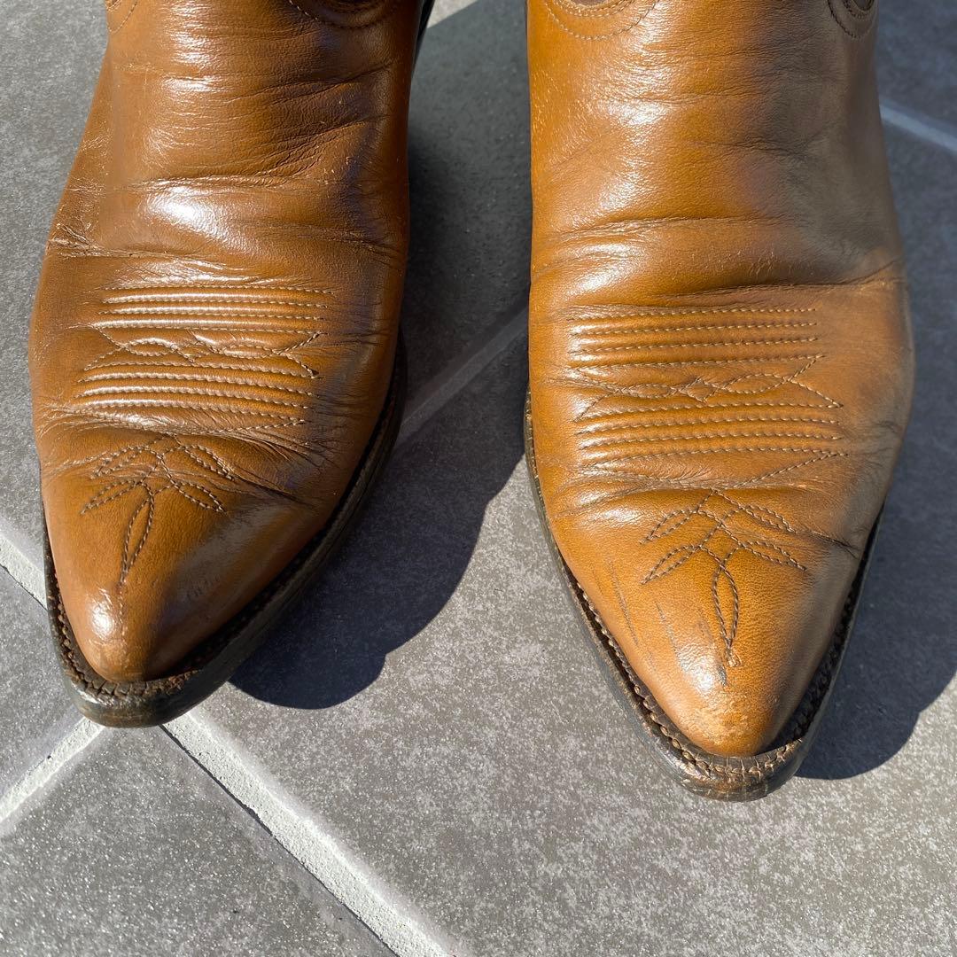 【Tony Lama】トニーラマ　ブラウン レザー ウエスタンブーツ