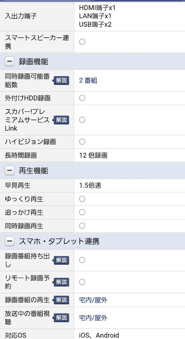 AQUOSブルーレイ 2B-C05BW1 500GB
