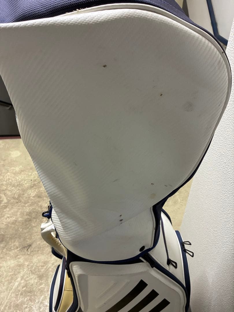 藤*野様 adidas ゴルフバッグ ホワイト/ネイビー