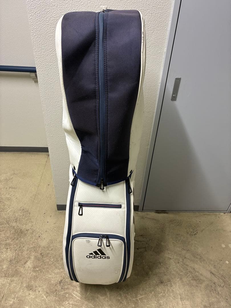 藤*野様 adidas ゴルフバッグ ホワイト/ネイビー
