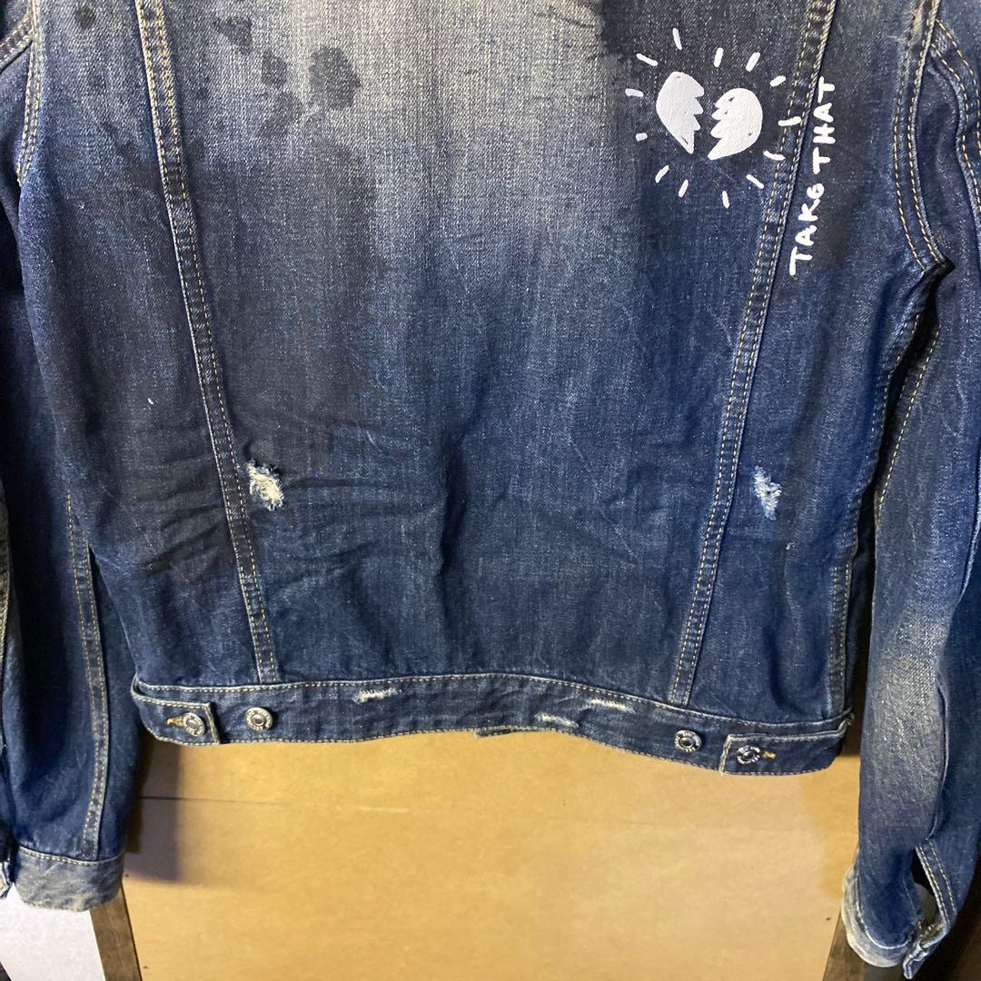 【新品】DSQUARED2 ペイント デニムジャケット 48 Mサイズ