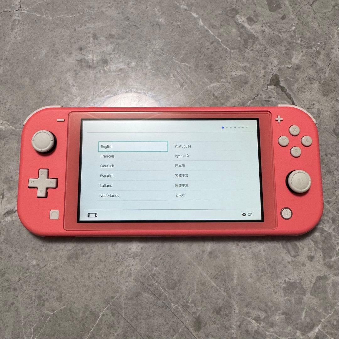 Switchライト 本体 箱付き コーラルピンク