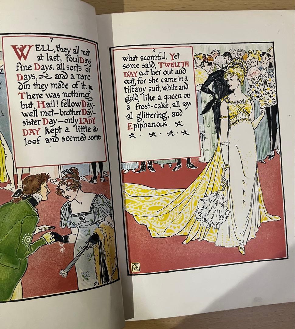 SALE! No415希少 アンティーク 古書 洋書 絵本 ウォルター・クレイン