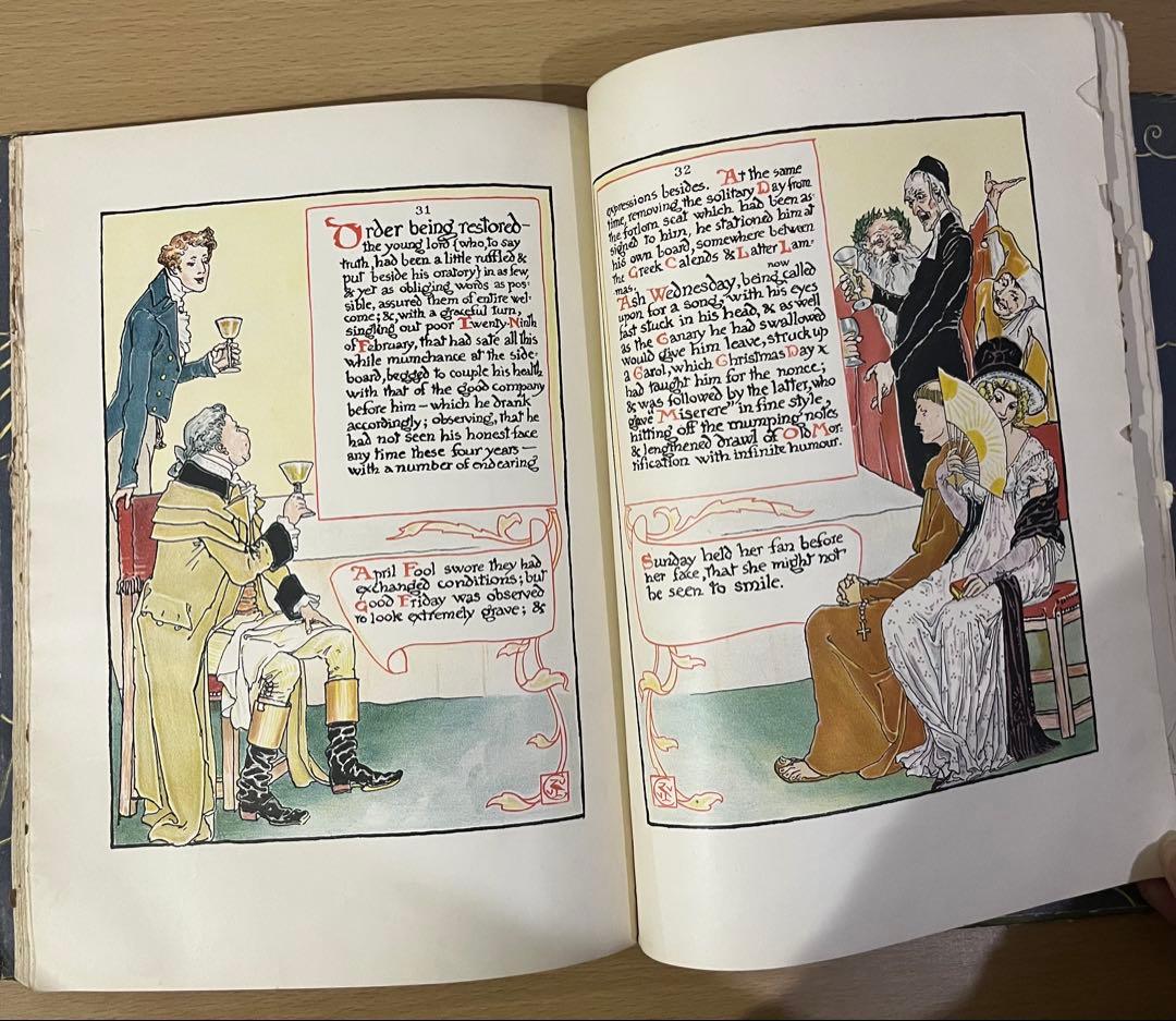 SALE! No415希少 アンティーク 古書 洋書 絵本 ウォルター・クレイン