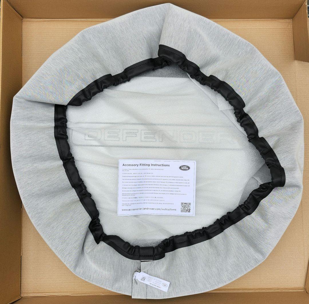 【新品未使用】ランドローバー ディフェンダー UK純正スペアタイヤカバー