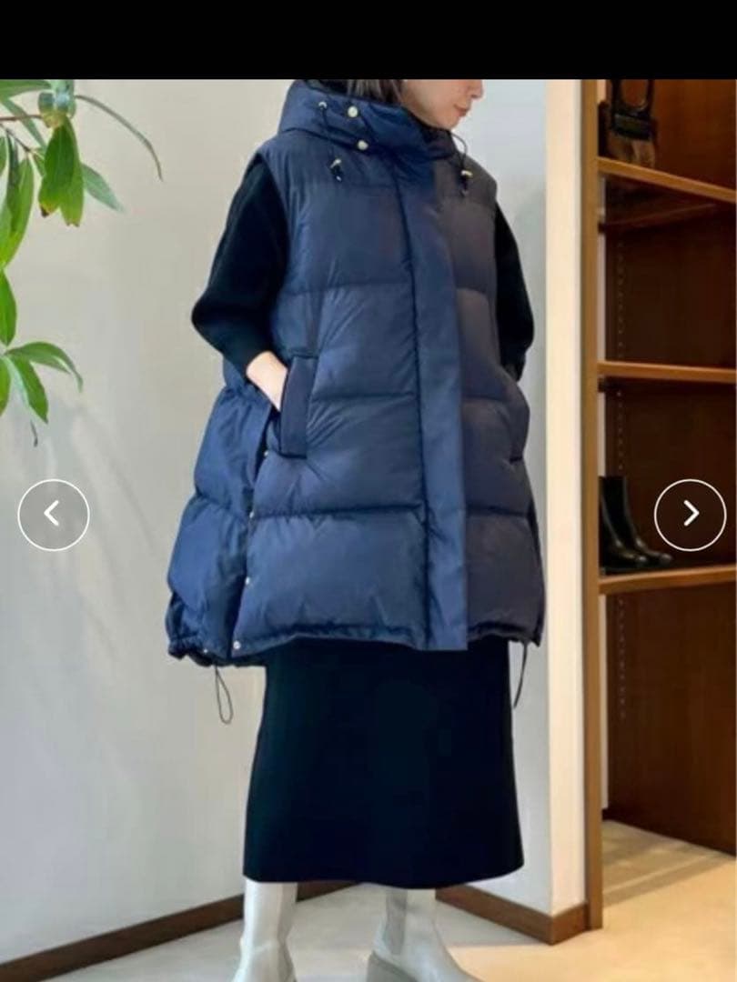 トゥモローランド　ダウン　リバーシブル　ベスト　Aライン　36