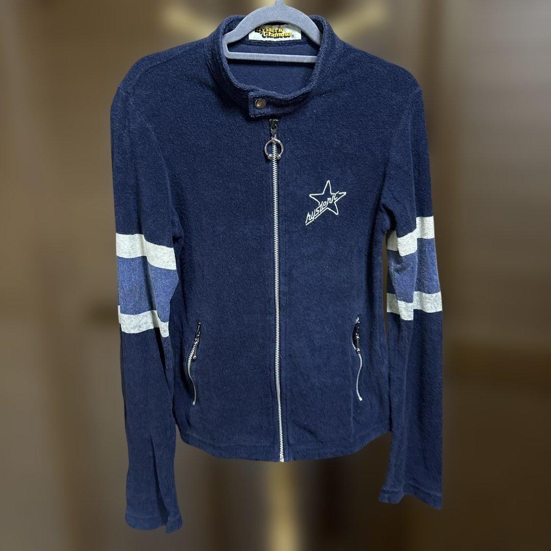 HYSTERIC GLAMOUR シングルライダース風 ジップアップ 長袖