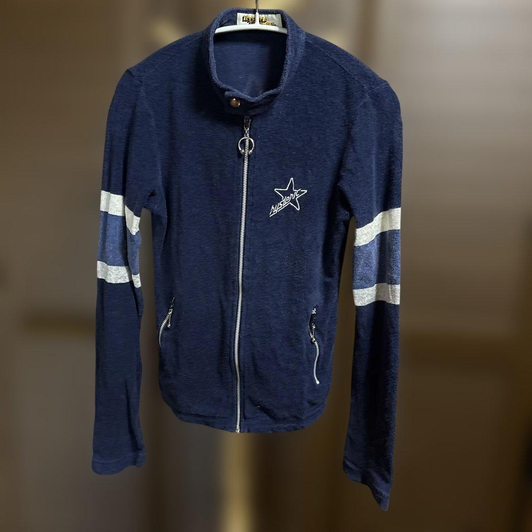 HYSTERIC GLAMOUR シングルライダース風 ジップアップ 長袖