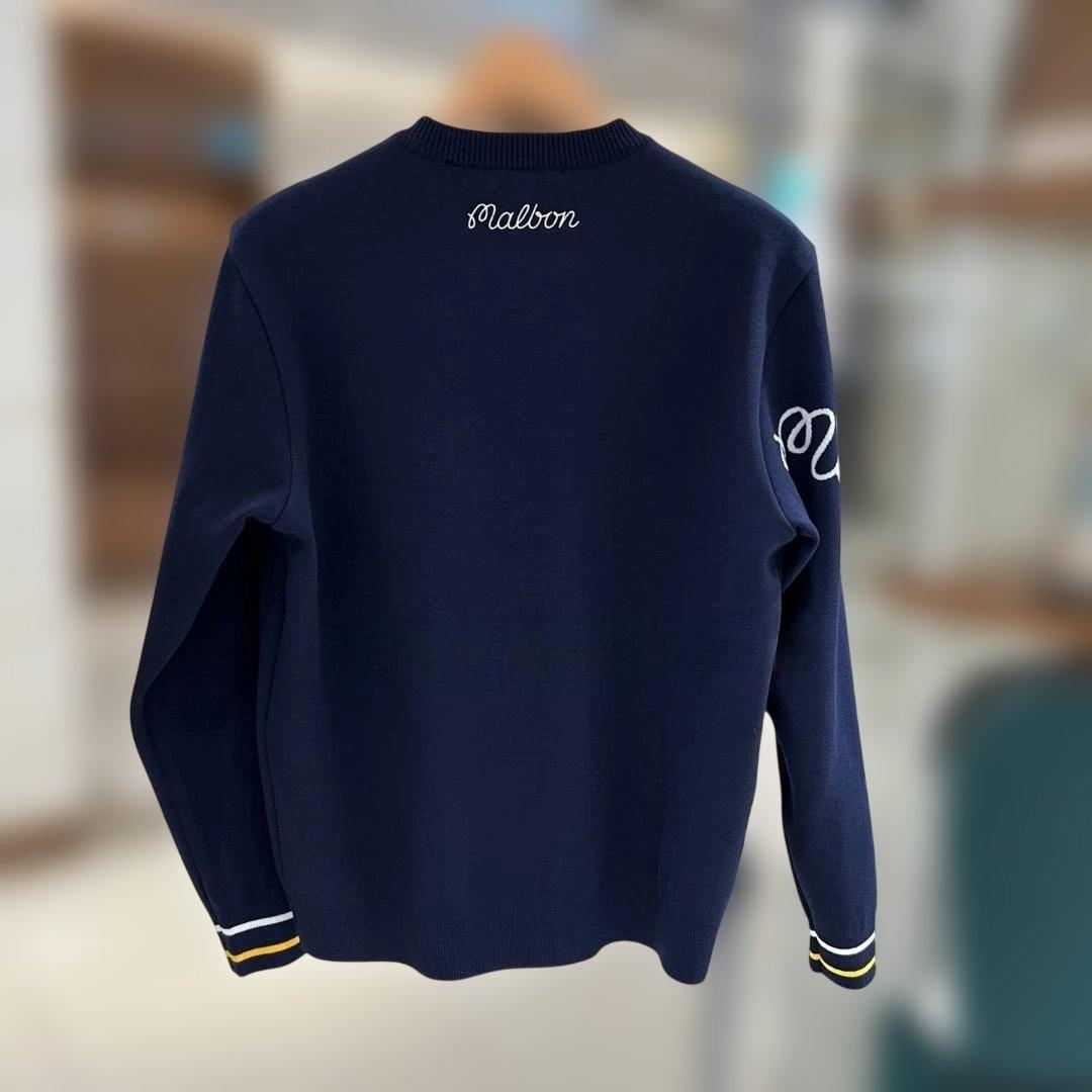 Malbon Golf 2025秋冬 ゴルフ用 メンズ ニット 長袖
