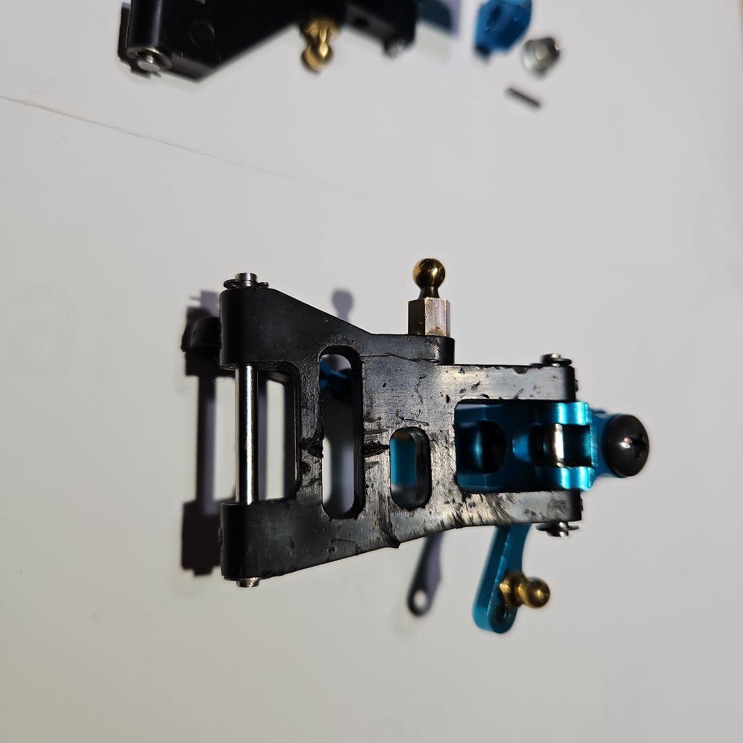 TA02用フロントリアアルミナックル、フロントCハブ、ワイドサスアーム、6角ハブ