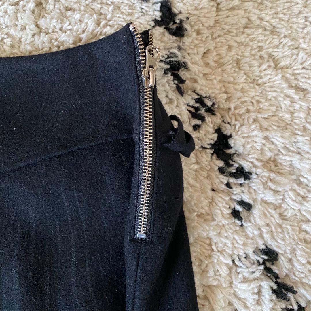 Maison Margiela メゾンマルジェラ　ニットフリンジスカート　42号