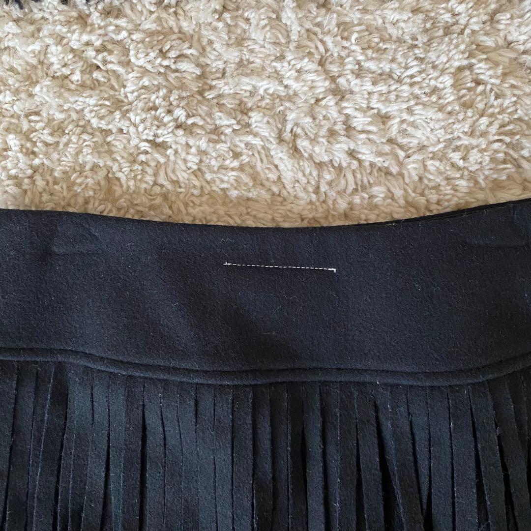 Maison Margiela メゾンマルジェラ　ニットフリンジスカート　42号