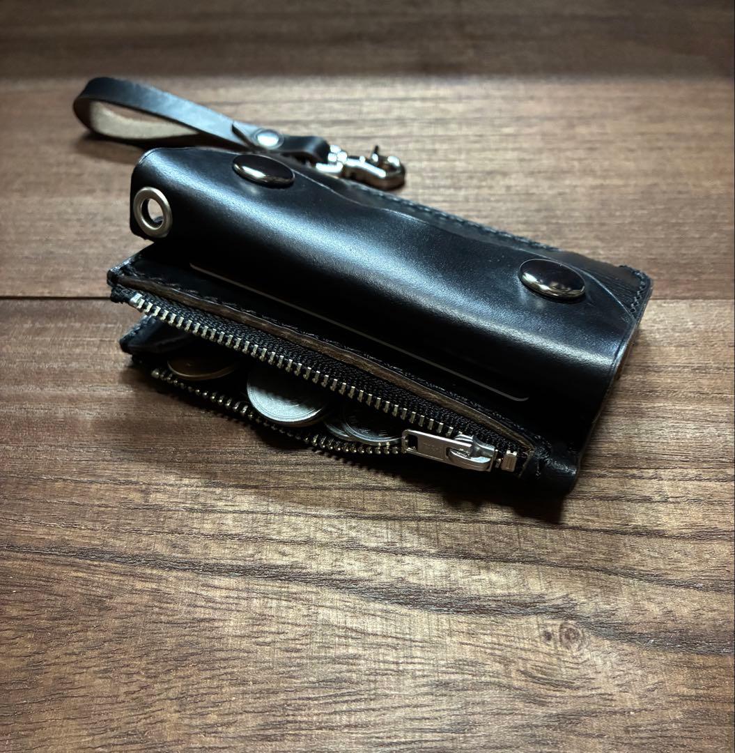 本革コンパクトトラッカーウォレット