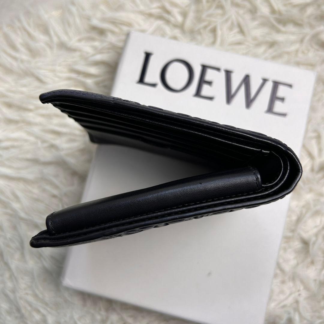 【希少】 LOEWE パズル バイフォールド ウォレット 折財布 ネイビー