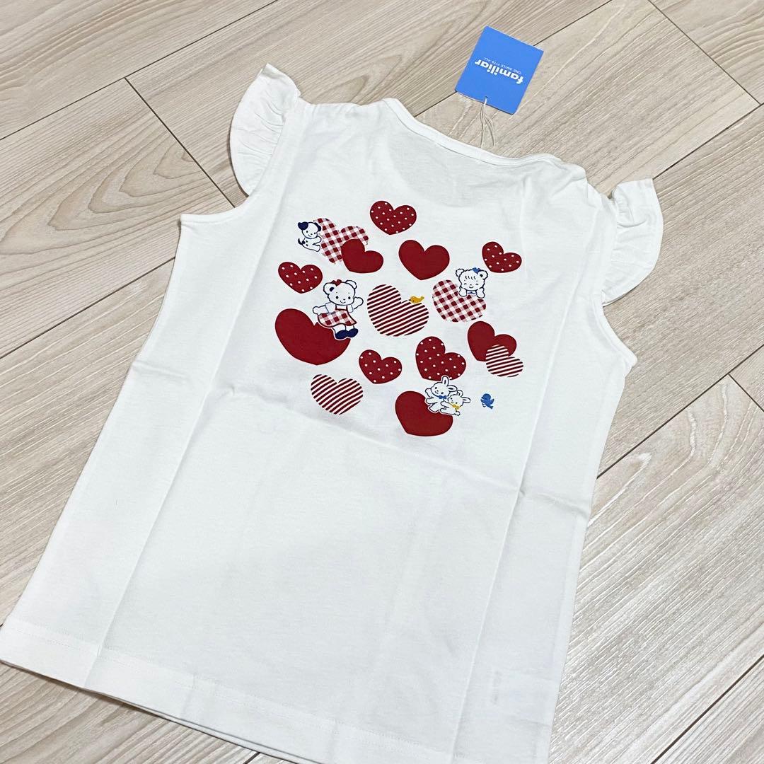 【リン】美品　ファミリア　ワンピース　110 & 新品　トップス　120