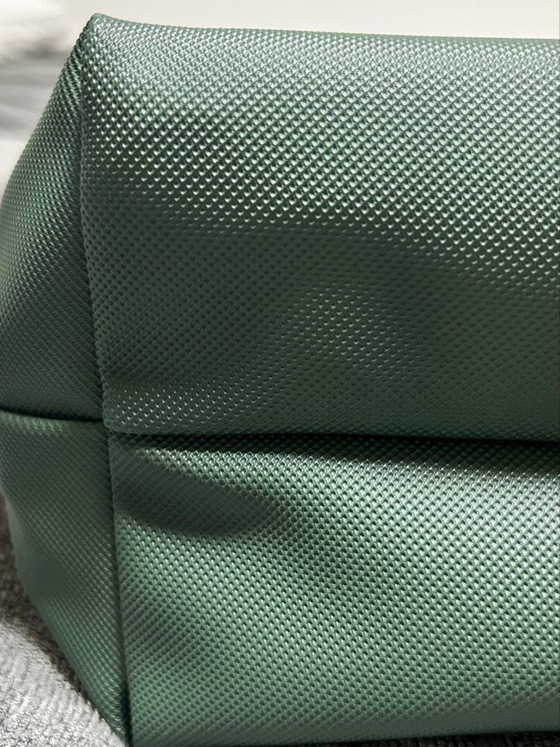 LACOSTE グリーン プチピケ ラージ トートバッグ