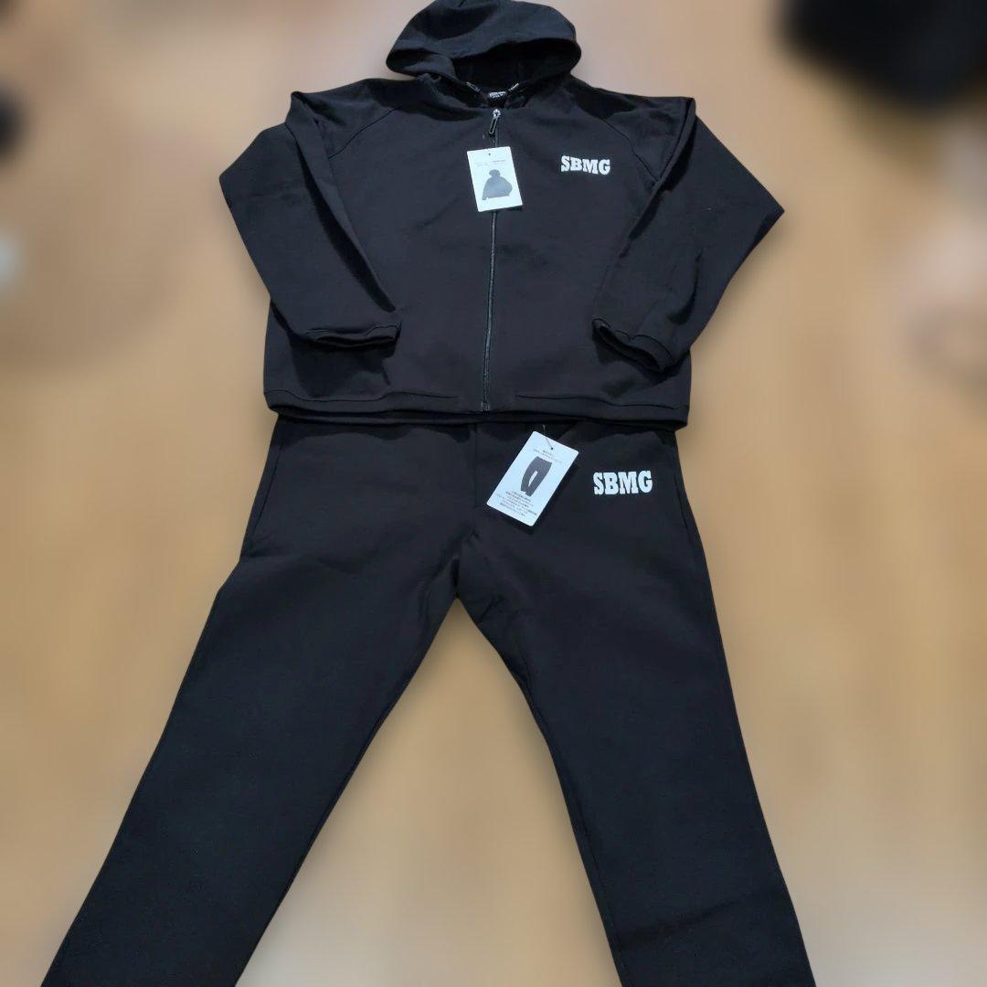 【SBMG】ドリブンスウェット　セットアップ　ジョガーパンツ　LL　ブラック