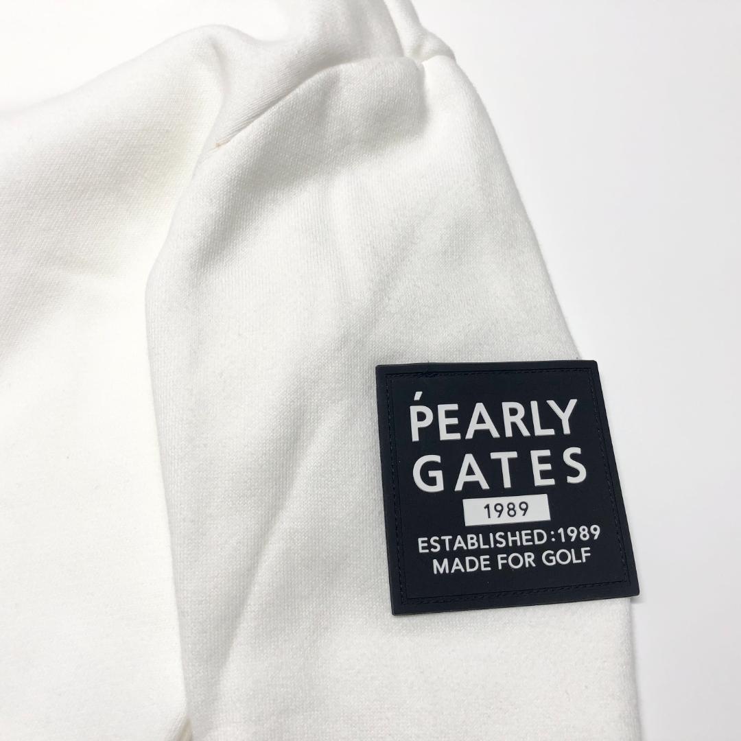 ○★新品未使用　PEARLY GATES　裏起毛パーカー　0　ホワイト