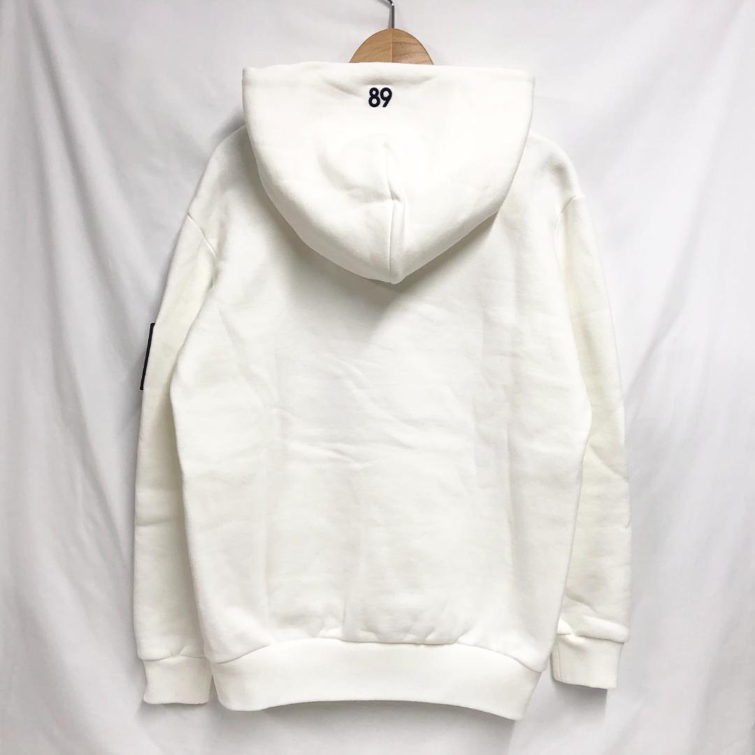 ○★新品未使用　PEARLY GATES　裏起毛パーカー　0　ホワイト