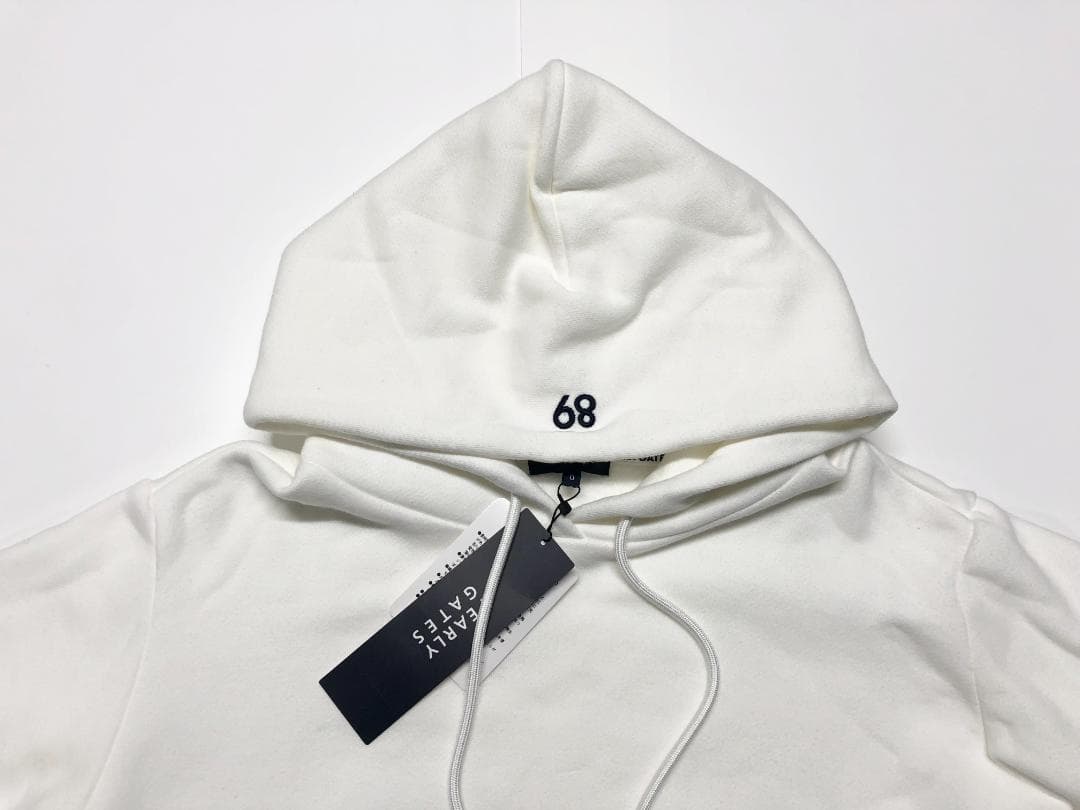 ○★新品未使用　PEARLY GATES　裏起毛パーカー　0　ホワイト