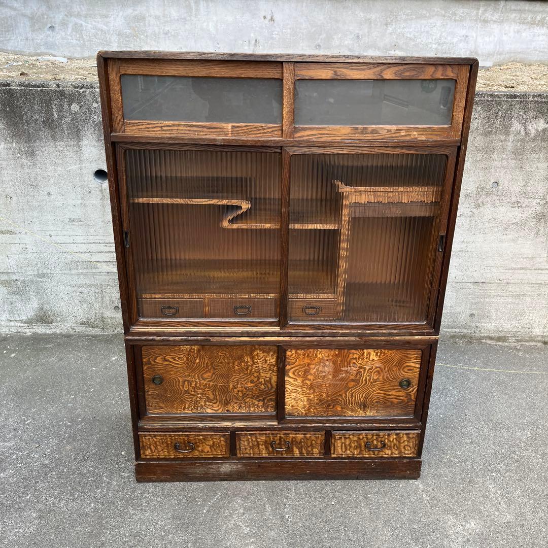 茶箪笥　飾り棚　箪笥　和家具　タンス　レトロ