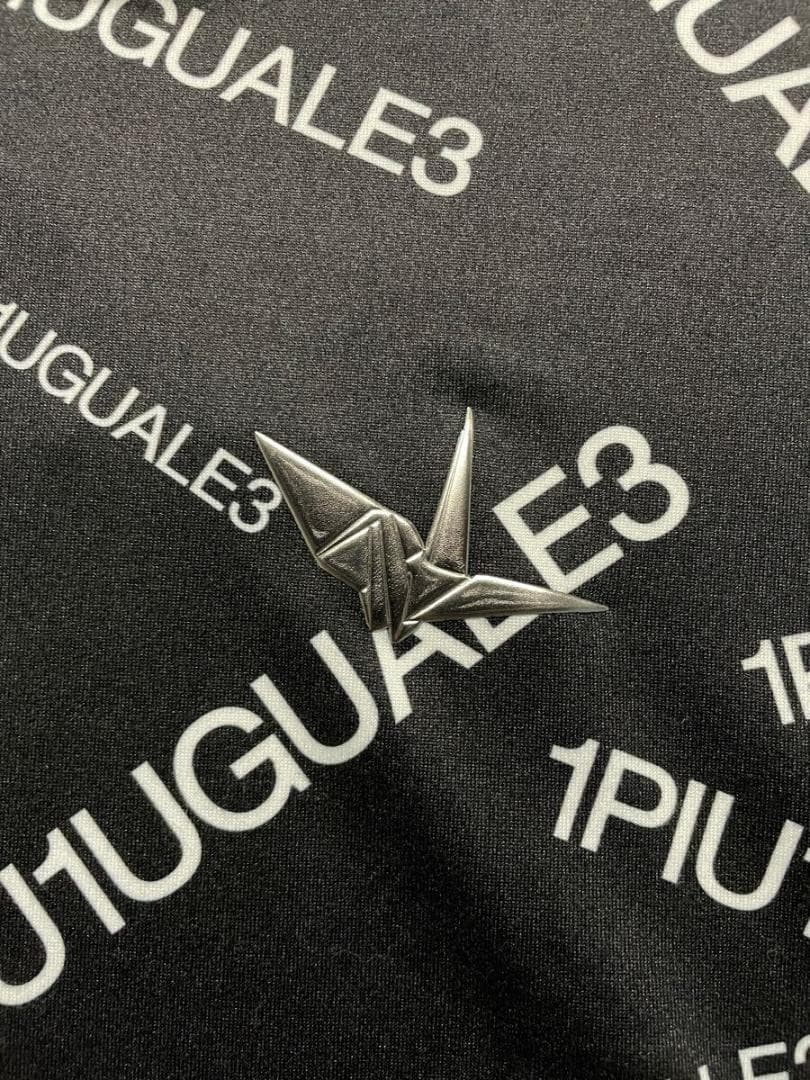 4万1800円　1piu1uguale3 GOLF 総柄 半袖ポロシャツ AKM