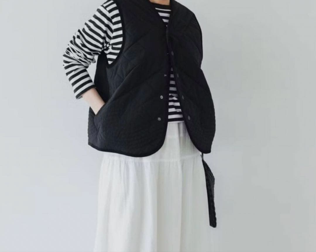 北欧暮らしの道具店　毎日着回したいキルティングベスト よしいちひろさんコラボ