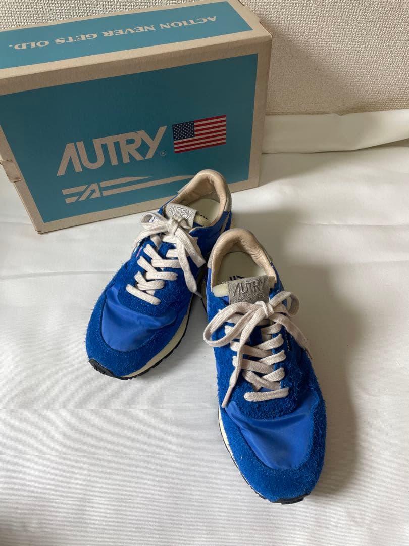 人気　オートリー　レトロ　スニーカー　ブルー